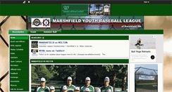 Desktop Screenshot of marshfieldyouthbaseball.org